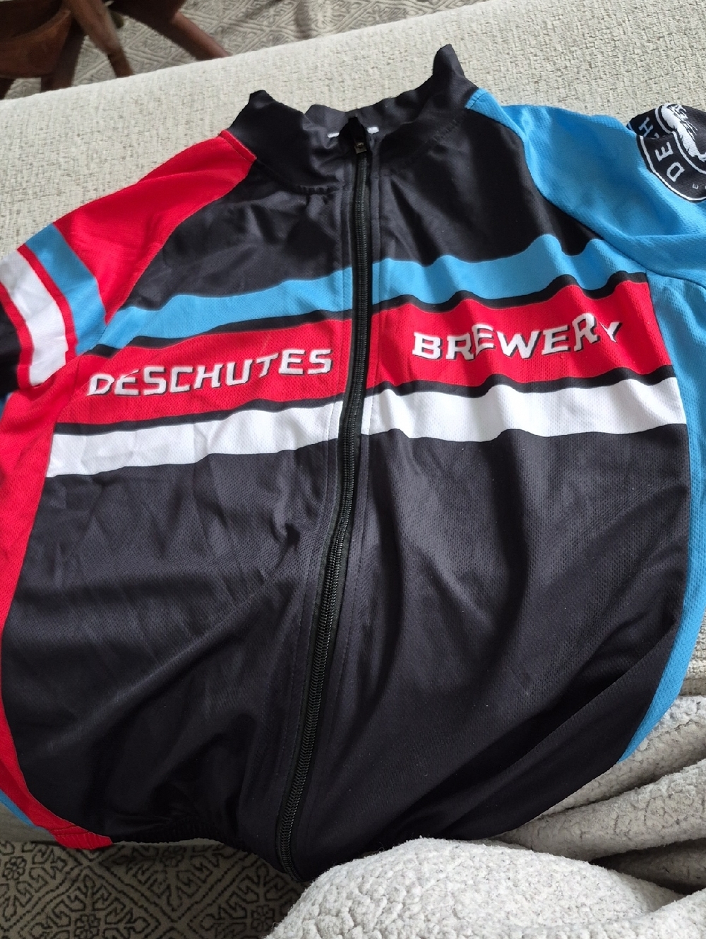Black, Red & Blue Cycling Shirt